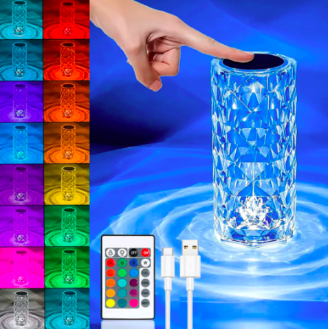 Miniatura 3 de Lampara RGB tactil Efecto Rosa